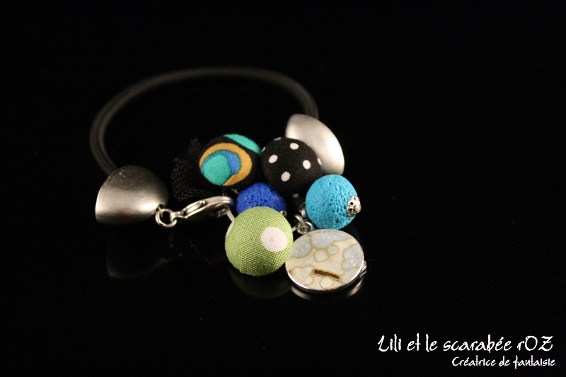 Bracelet fantaisie de la collection Memory Lili et le scarabée rOZ